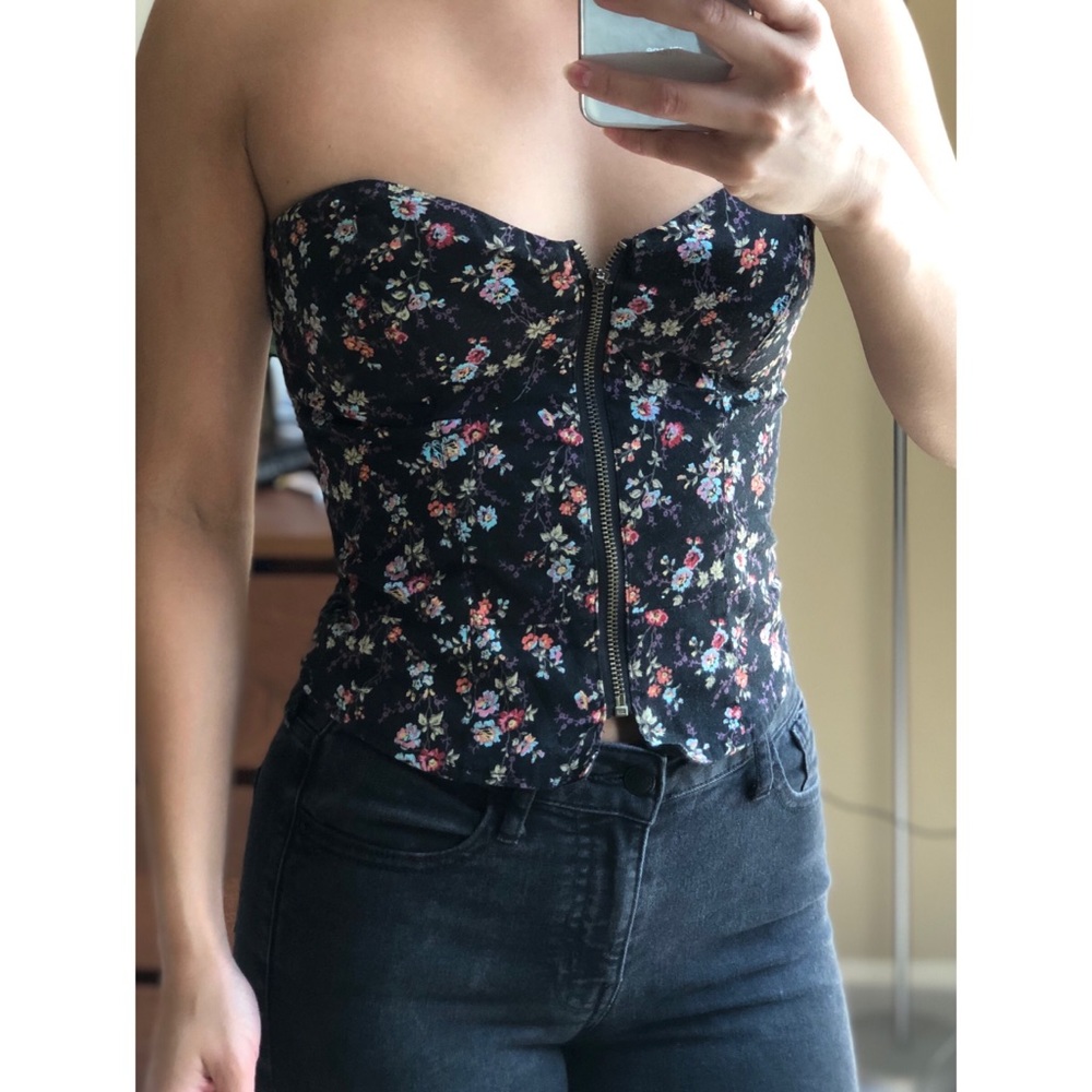 ZIP UP CORSET TOP | SIZE S